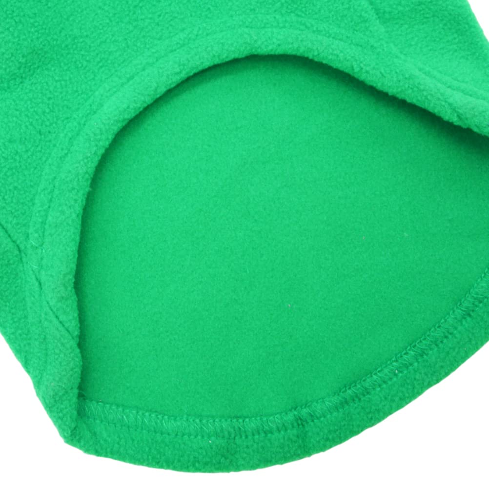 Dog Fleece Vest Soft Winter Jacket Sweater With D-Ring Leash Cold Weather Coat Hoodie For Small Medium Large Dogs Dark Green Sma