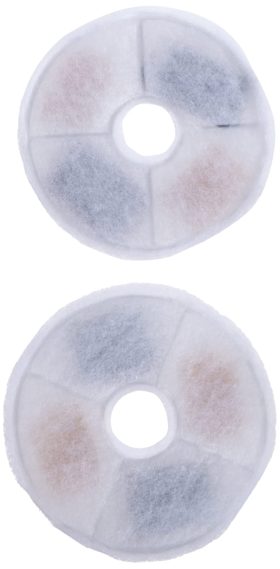 Catit Triple Action Replacement Water Fountain Filters, 2-Pack, White, Model 43745 - Official Filters for Catit Cat Drinking Fountains