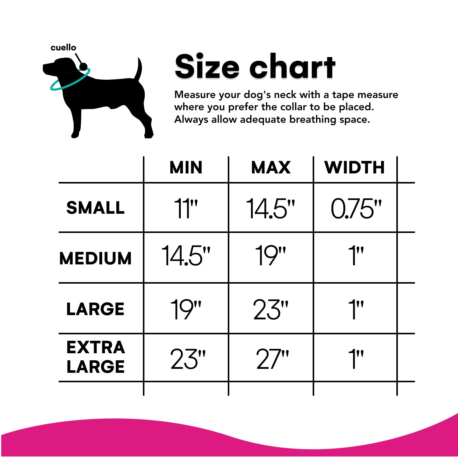Black Rhino - The Comfort Collar Ultra Soft Neoprene Padded Dog Collar for All Breeds - Heavy Duty Adjustable Reflective Weather
