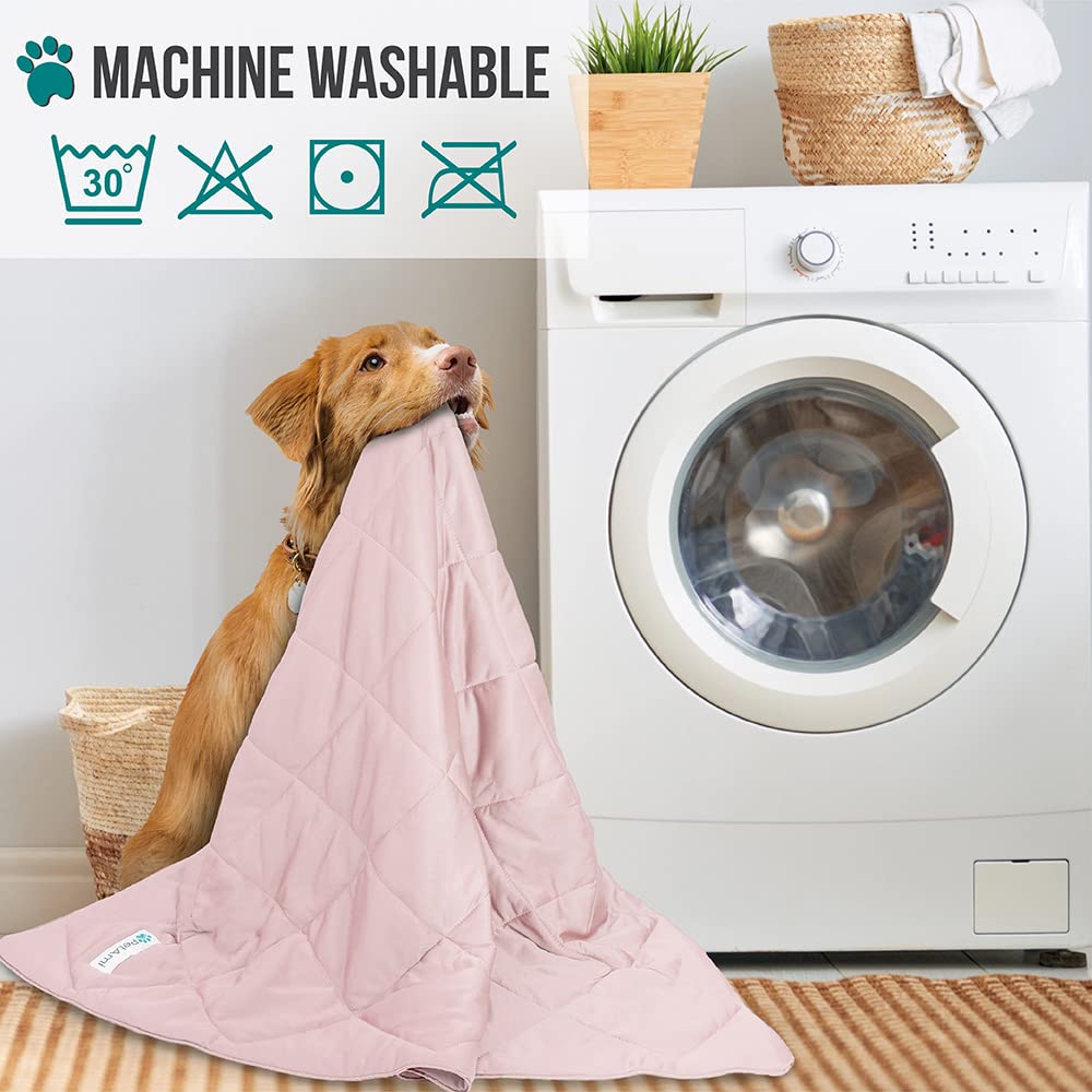 Petami Premium Cooling Dog Blanket | Lightweight Fluffy Pet Throw Blanket Bed Cover For Dogs, Cat, Puppies | Pet Blanket Furniture Protector Couch Sofa | Reversible Fuzzy Cozy | 29X40, Pink
