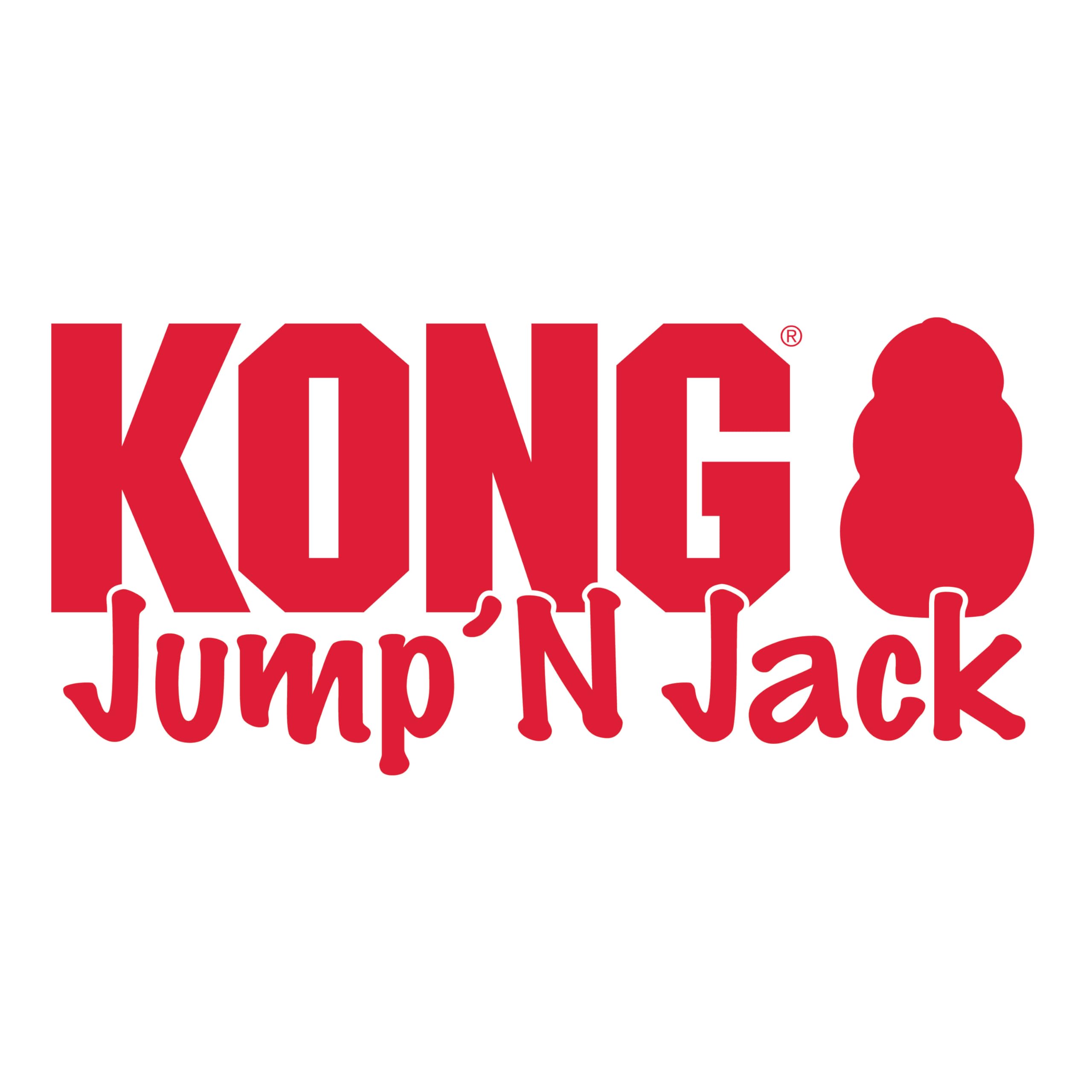 KONG - Jump'N Jack - Durable Rubber Dog Toy for Chewing and Teeth Cleaning - for Large Dogs