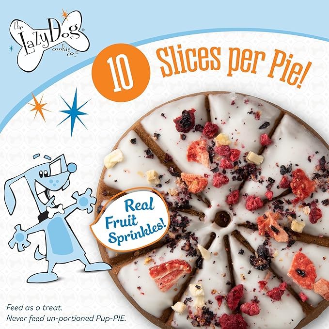 The Lazy Dog Cookie Co. Ultimate Birthday Celebration Kit for Dogs. Includes Chraming Boy Pie, Bag of Birthday Cake Bites, Make