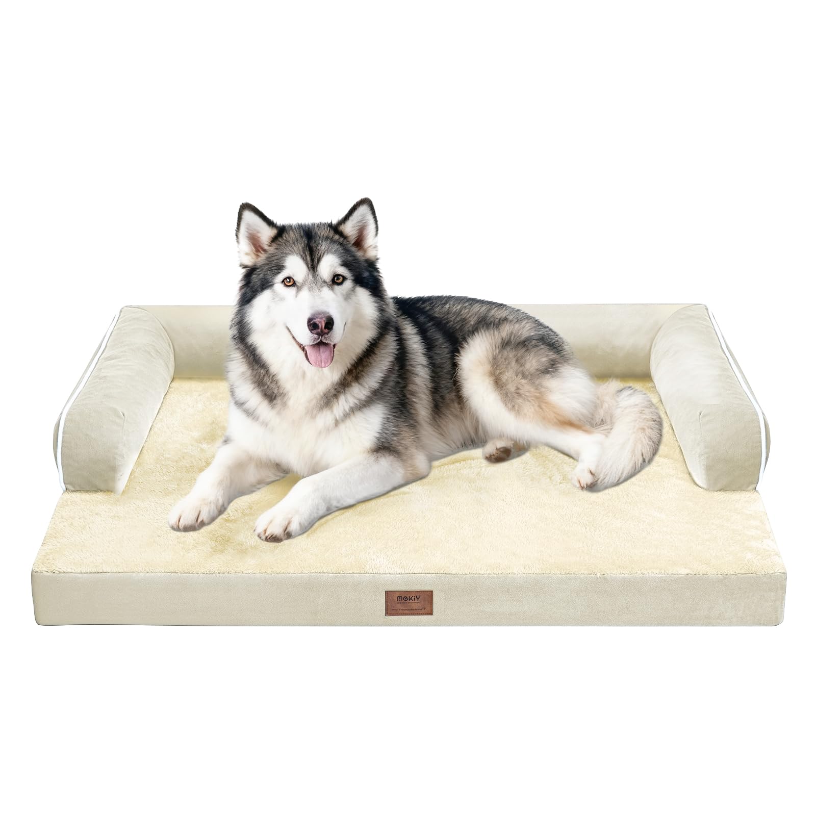 Dog Bed Large Sized Dogs-Orthopedic Waterproof Bed for Dogs,Large Dog Beds with Washable Removable Cover & Non-Slip Bottom