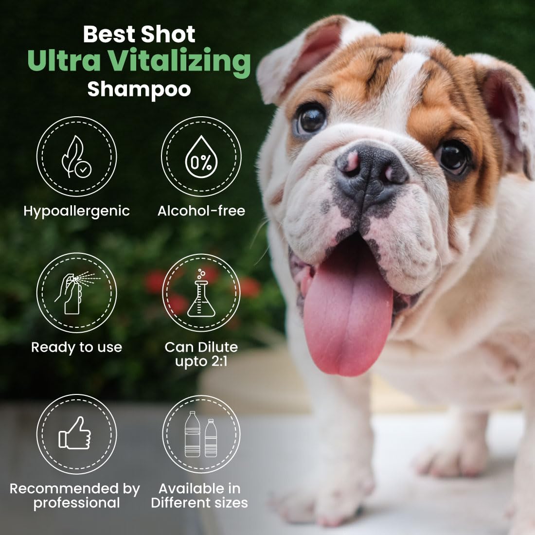 Best Shot Ultra Wash Too Shampoo With Pet Coat Release Technology, Coat And Skincare Product For Dogs And Cats, Quick-Rinsing, 1