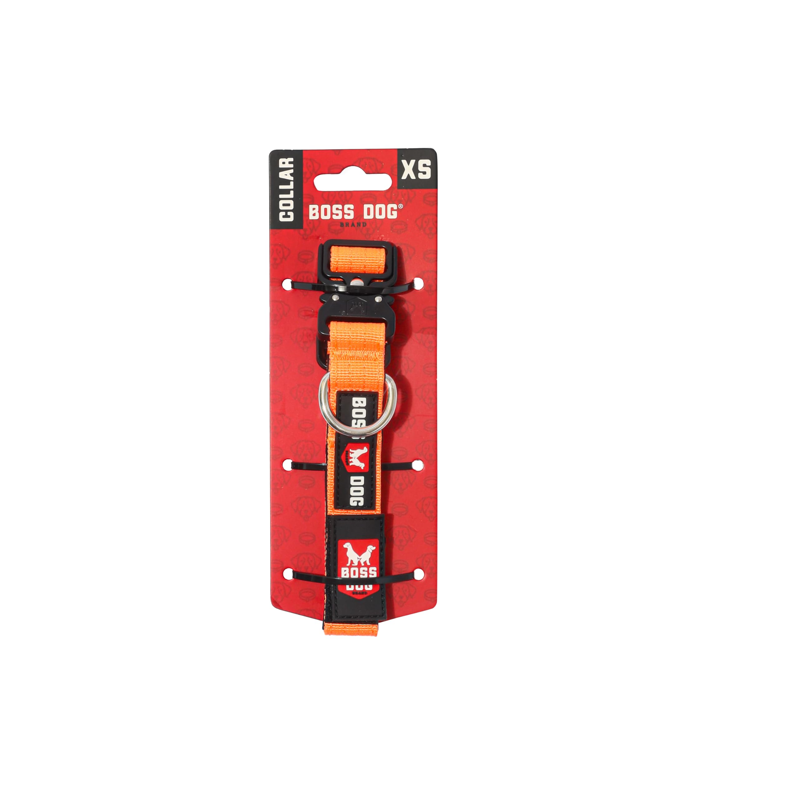 Boss Dog Tactical Collar, Hunter Orange, X-Small