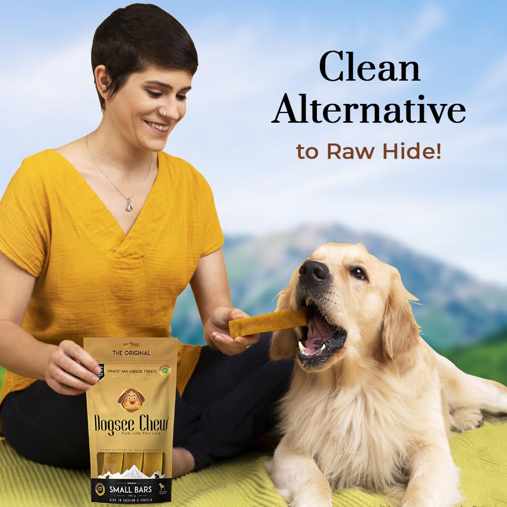 Dogsee Chews Small 100% Natural Himalayan Yak Chews  Smoke Dried  Long Lasting Healthy Treats for Active Chewers  Helps Fight Pl