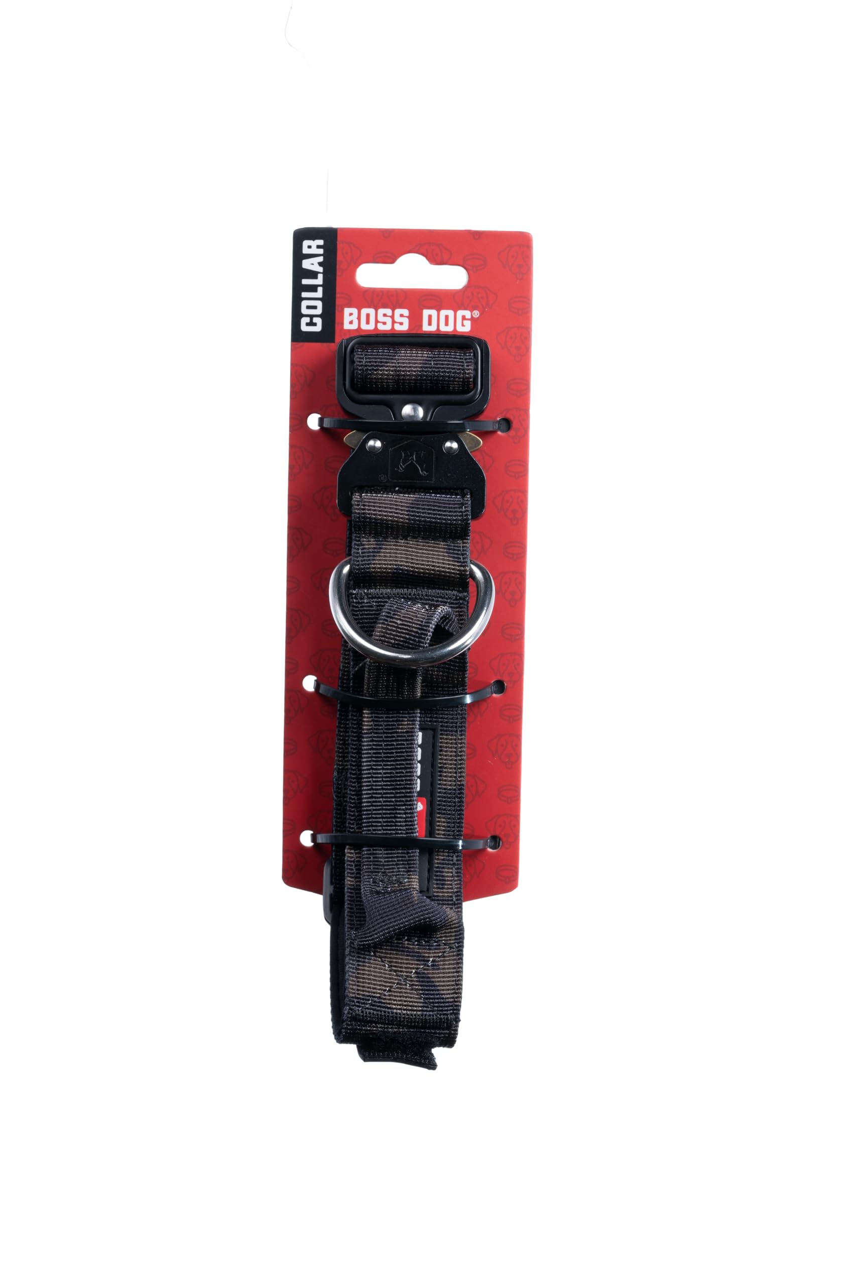 Boss Dog Tactical Collar, Black Camo, Medium