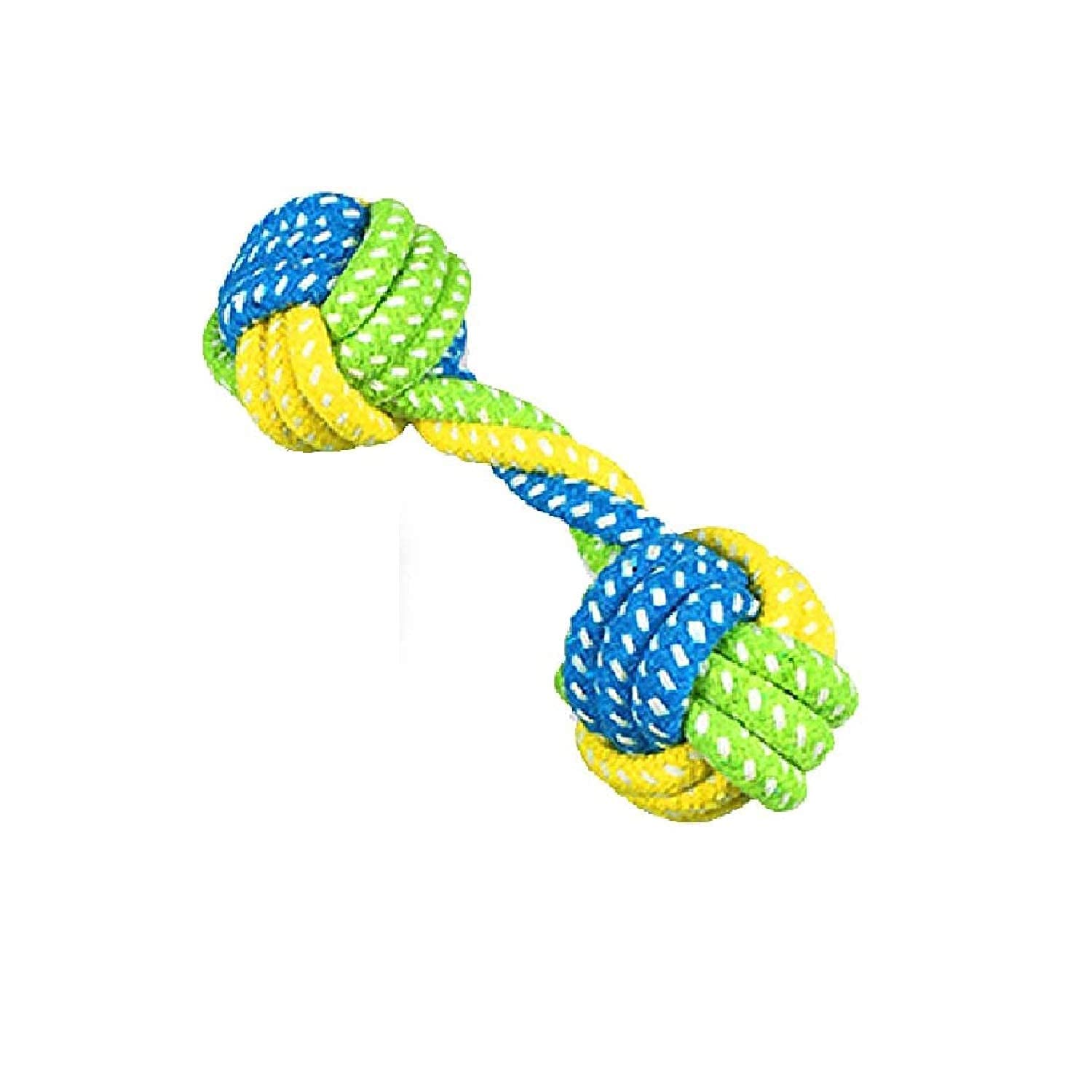 Chumspet Cotton Rope Dumbbell Dog Chew Toy  Durable And Fun Rope Toy For Small & Medium Breed Dogs, Great For Play, Tugging & T