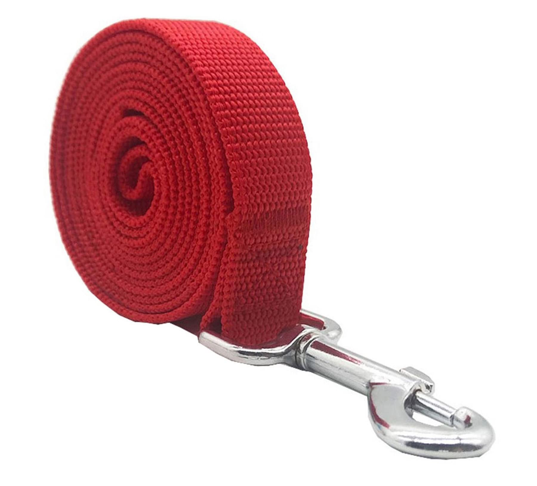 Nylon Dog Leash 12 Feet Long, Walking Training Dog Leashes For Medium Large Dogs(1'' X 12 Ft, Red)