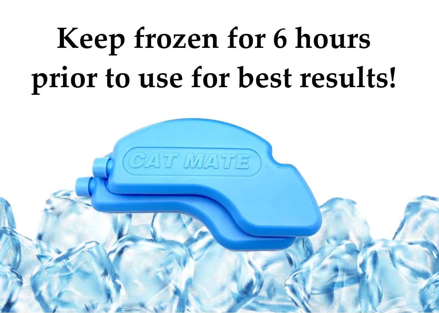 Cat Mate C500 Replacement Ice Packs, 2-Pack, Polyethylene Terephthalate, Convenient Cooling Solution for Automatic Pet Feeder
