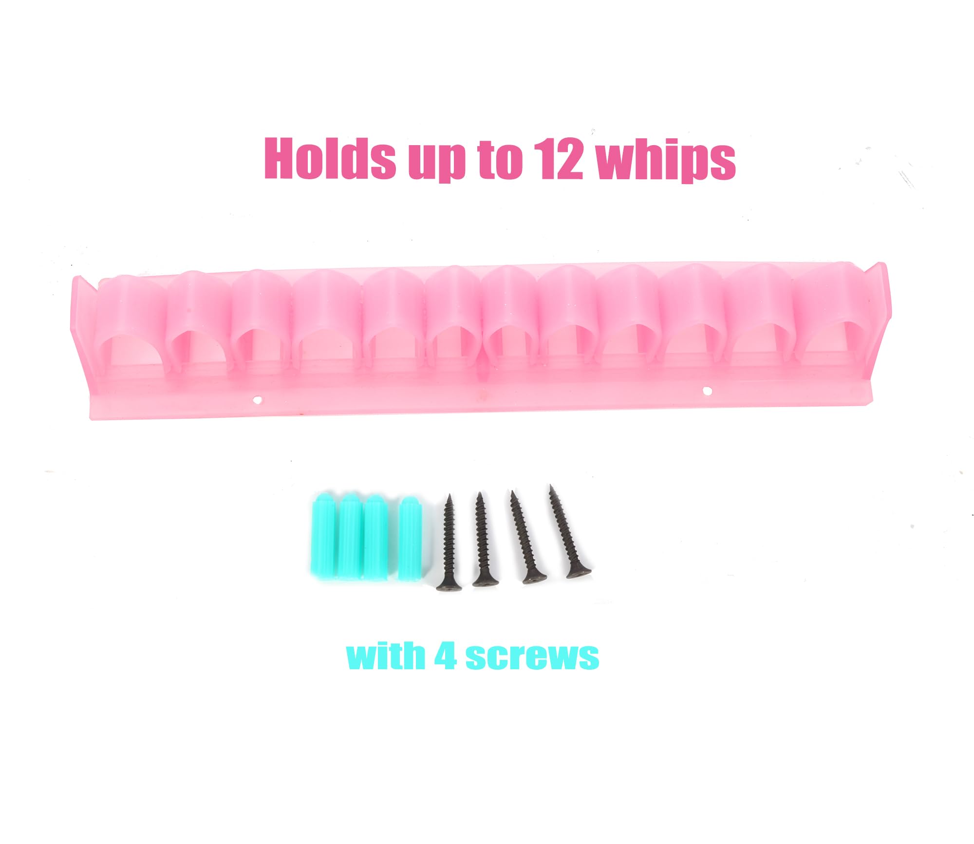 Gtainsoil Horse Whip Crop Holder Rack Wall Mounted Bracket Hanger Horse Trailer Accessories for Tack Room (Pink)