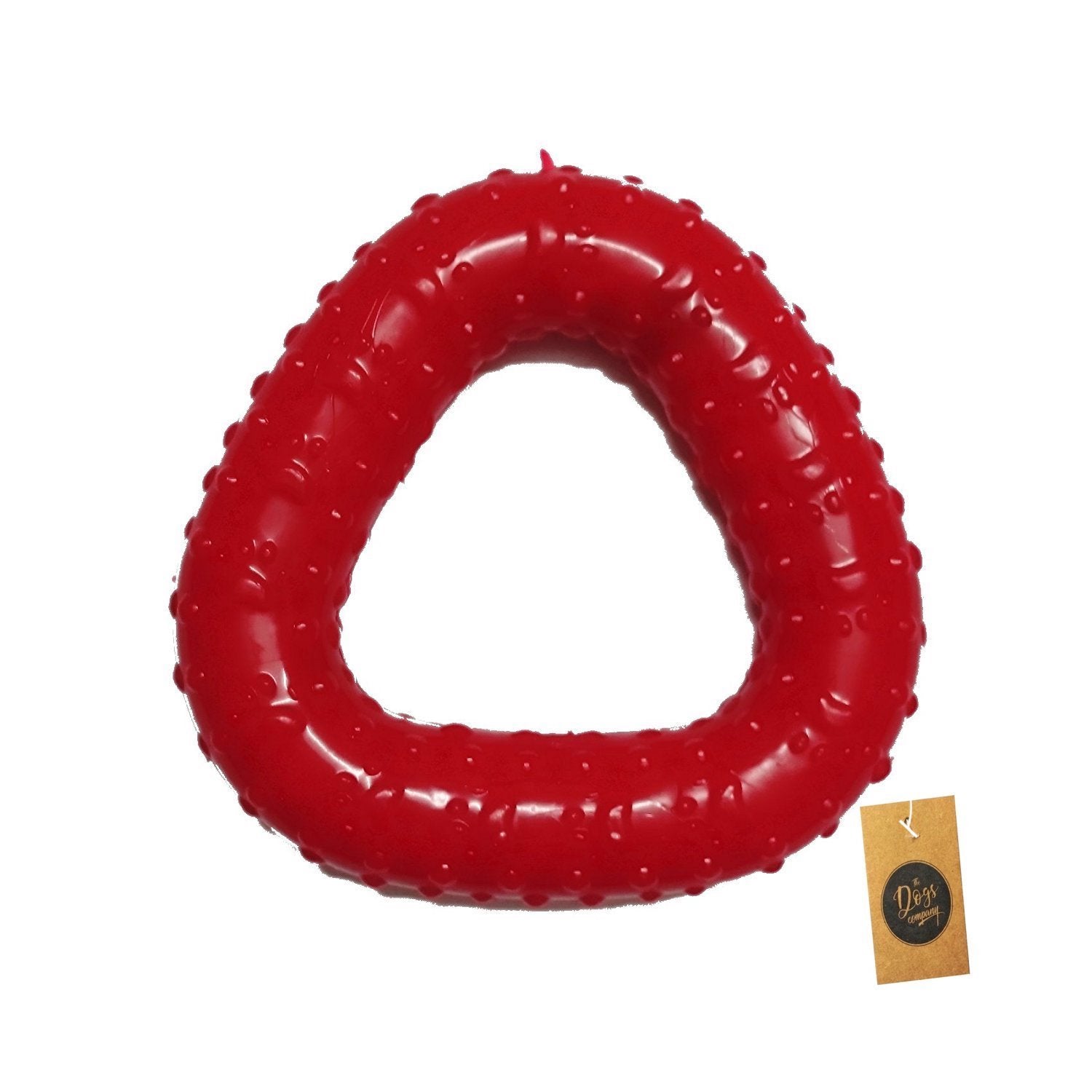 The Pets Company Natural Rubber Triangle Dog Chew Toy, Puppy Teething, 5 Inches