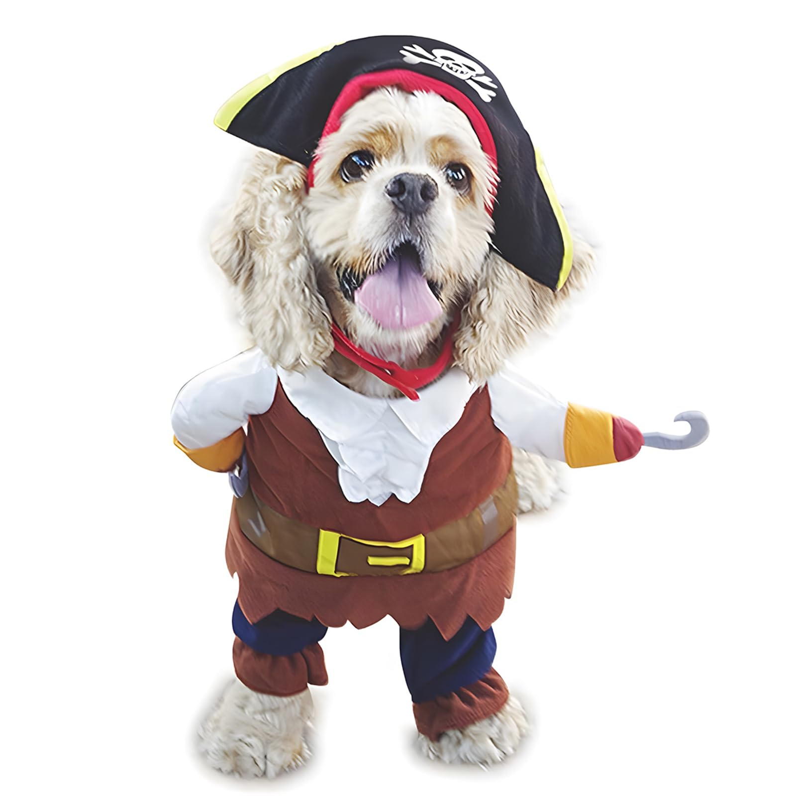 Nacoco Pet Dog Costume Pirates Of The Caribbean Style Cat Costumes (Xs) Brown