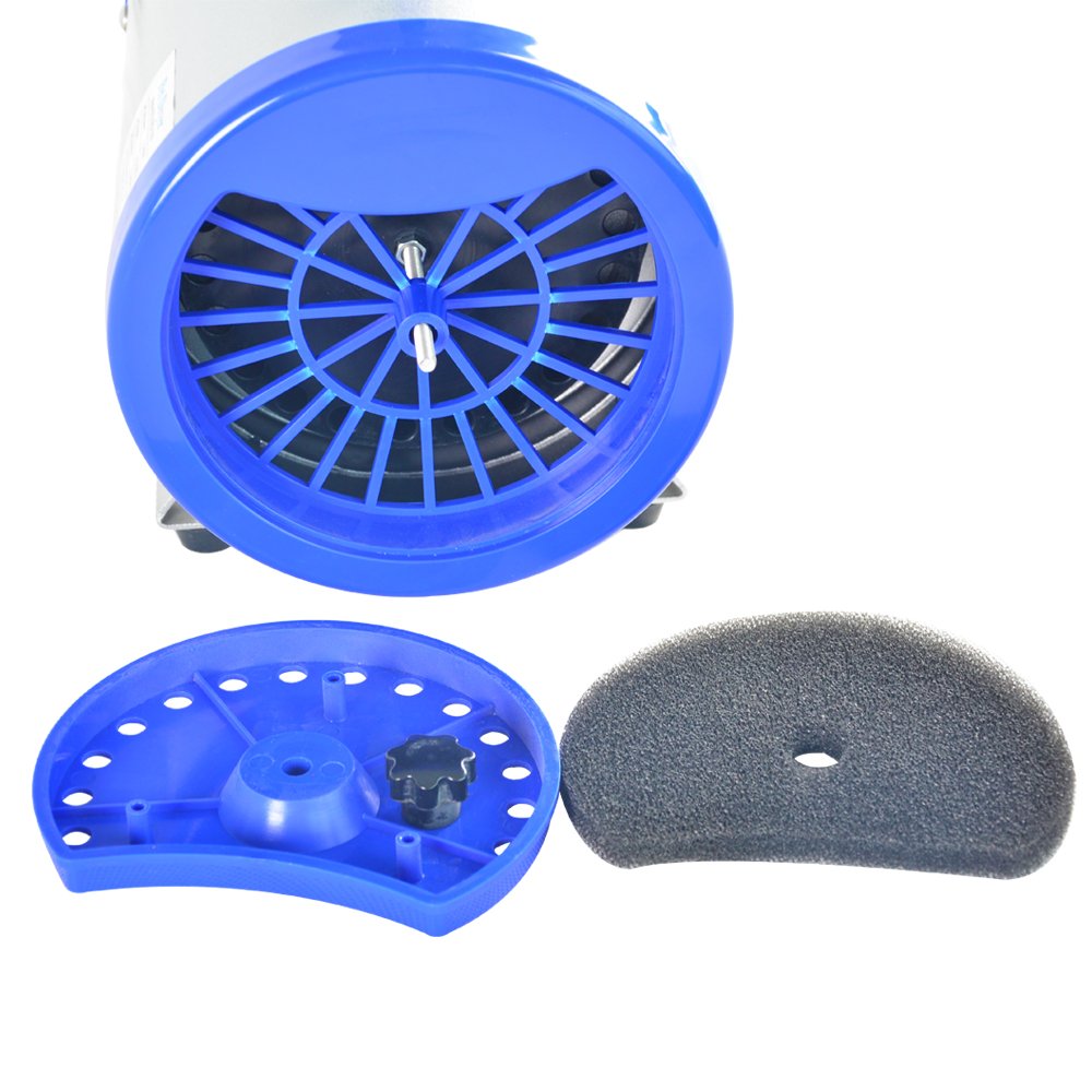 SHELANDY Pet Hair Force Dryer Blower with Heater, Blue, Model STL-1902, Copper Material, 1 Unit