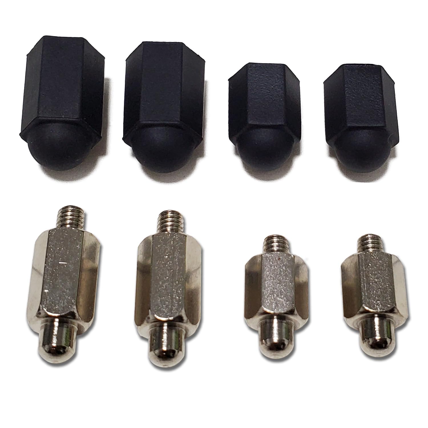 Doglinsen Dog Training Collar Replacement Contact Point Set, Shock Collar Replacement Contact Prong Kit, Includes 4 Pcs Free Mac
