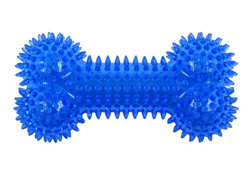 The Pets Company Squeaky Spike Dog Bone Toy, Teeth Cleaning & Chewing For Medium To Large Dogs