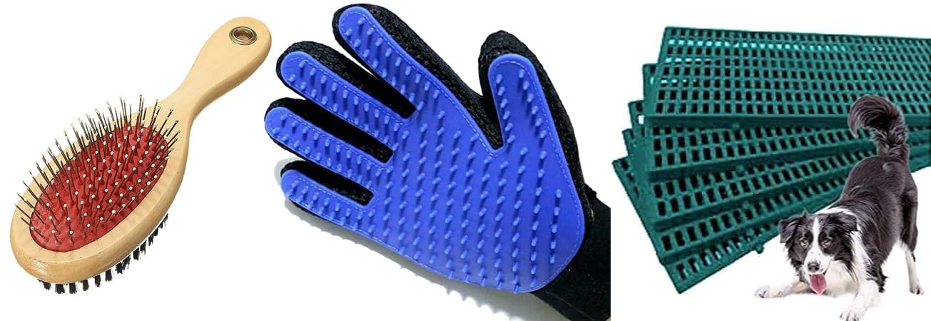 Penta Paws Comb Pack 2 In 1 Pet Grooming Accessories, Massaging And Deshedding For Dogs & Cats And Pet Plastic |Flooring Mat For