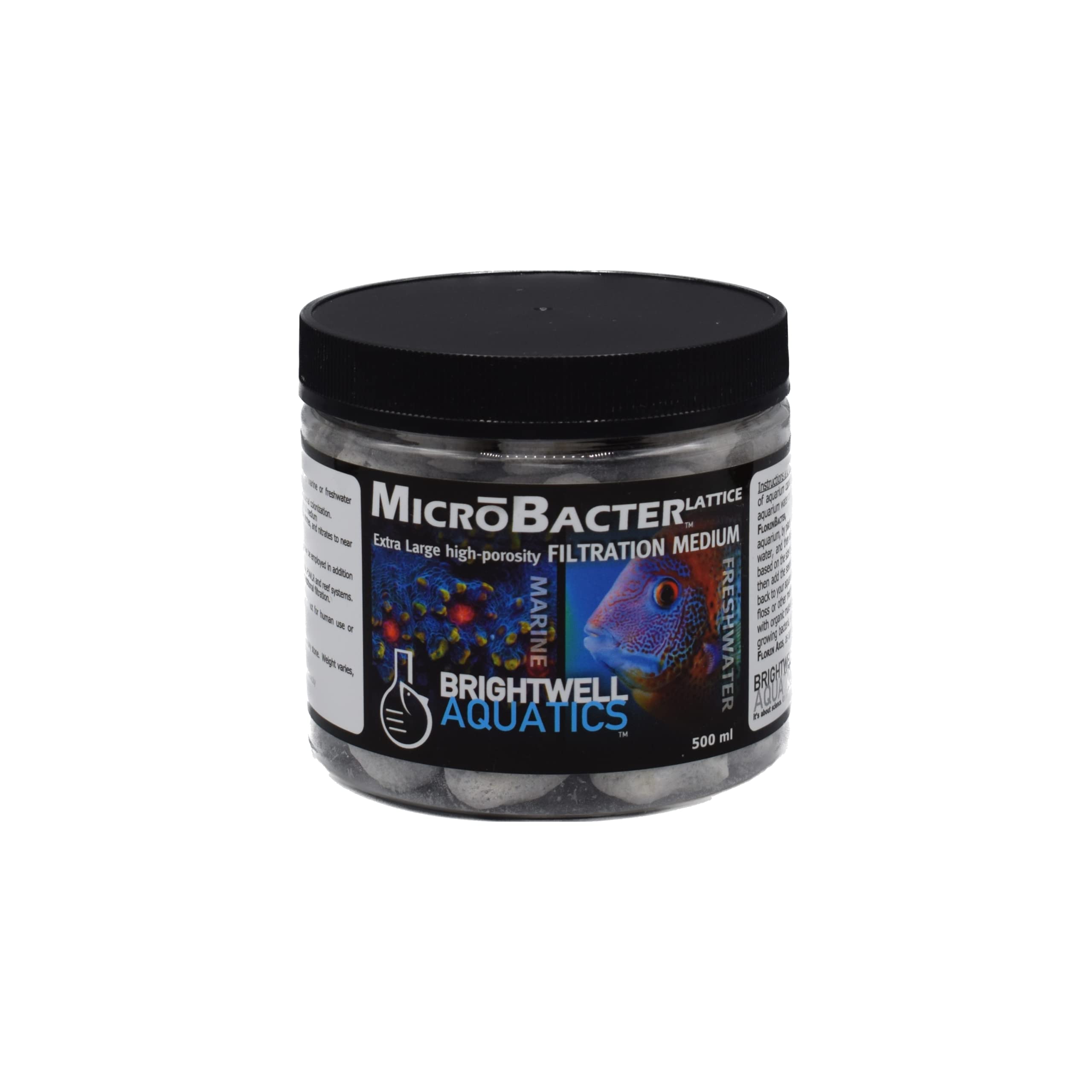 Brightwell Aquatics Microbacter Lattice Xl - Porous Biological Filtration Medium For Use In Freshwater, Planted, Brackish Aquari