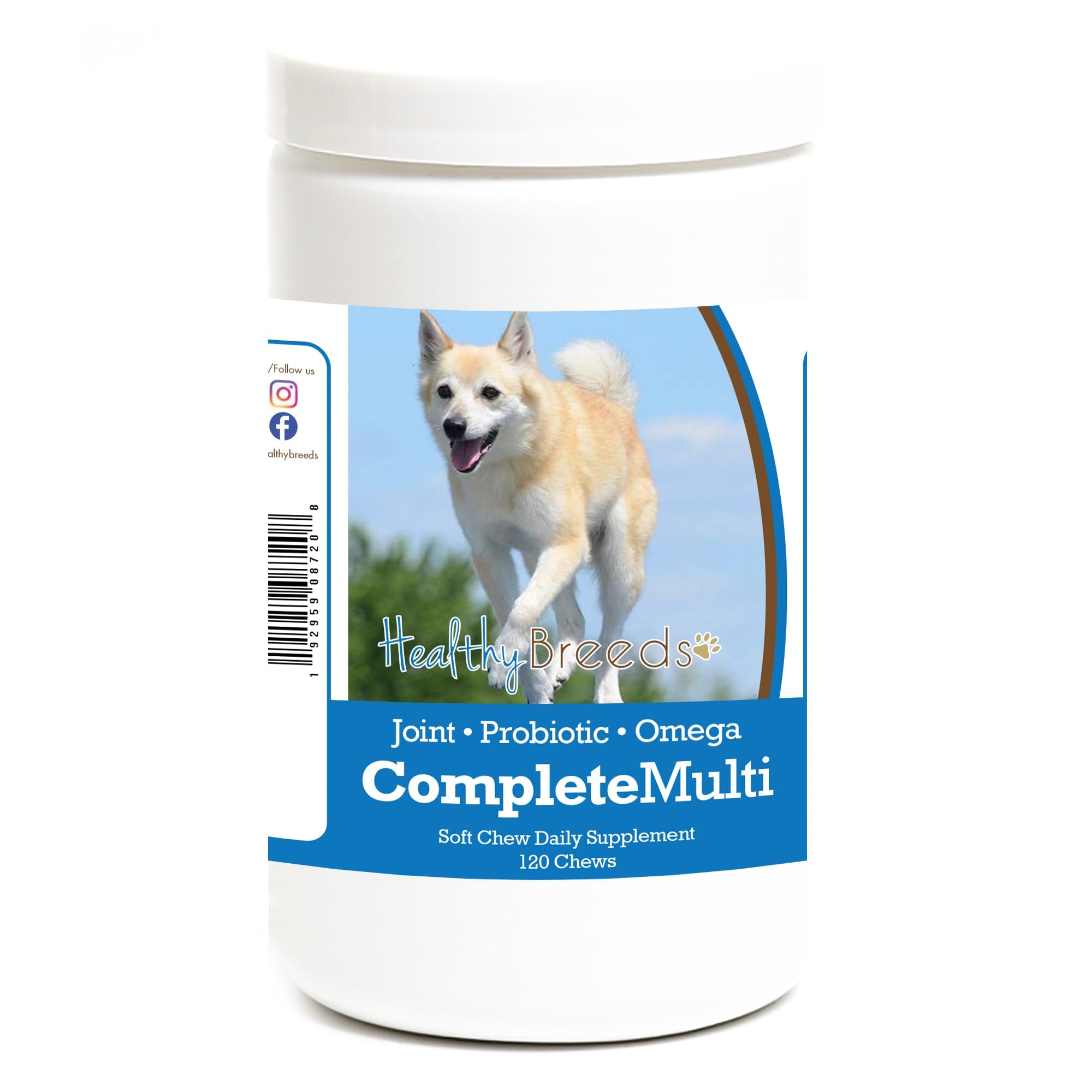 Healthy Breeds Norwegian Buhund All in One Multivitamin Soft Chew 120 Count