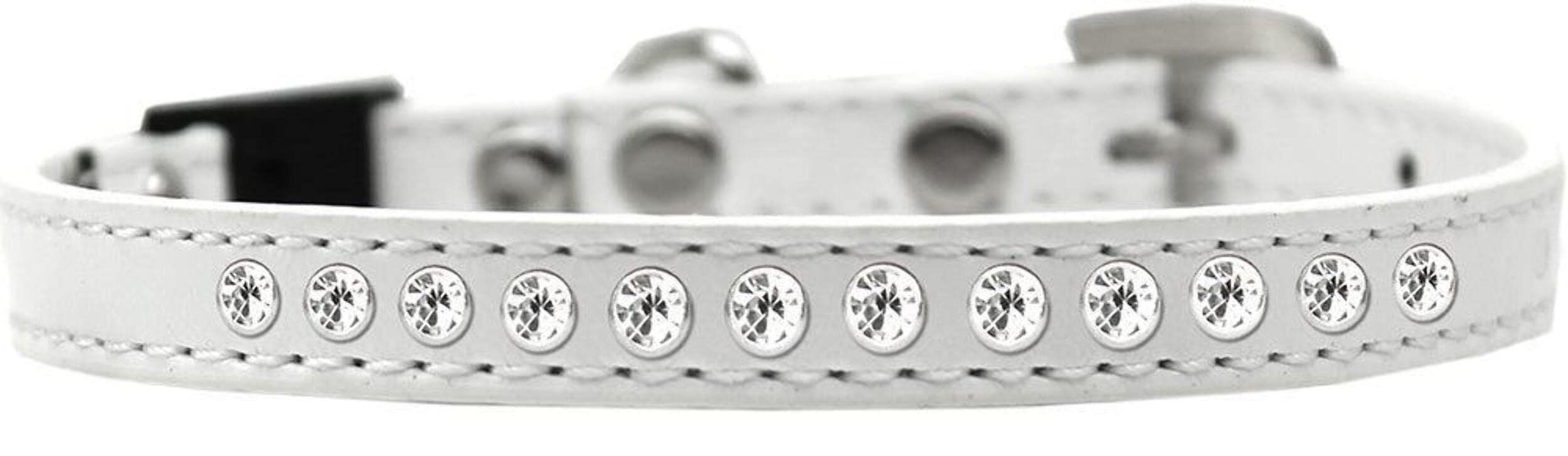 Breakaway Cat Collar, Clear Jewel Bright Pink 14