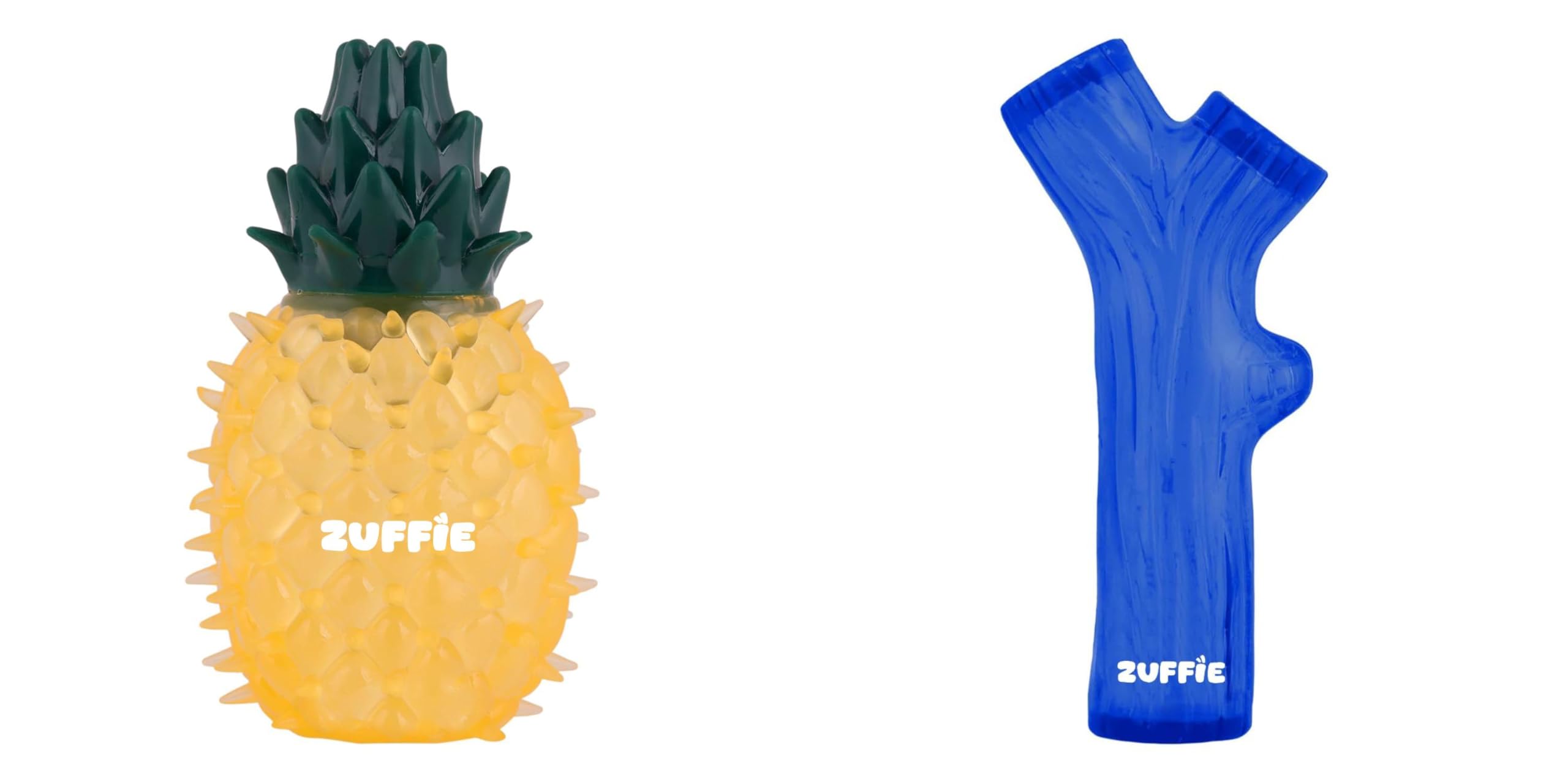 Zuffie Pineapple Dog Chew Toy And Branch Chew Toy  Durable Puppy Teething Aid | Combo Of 2