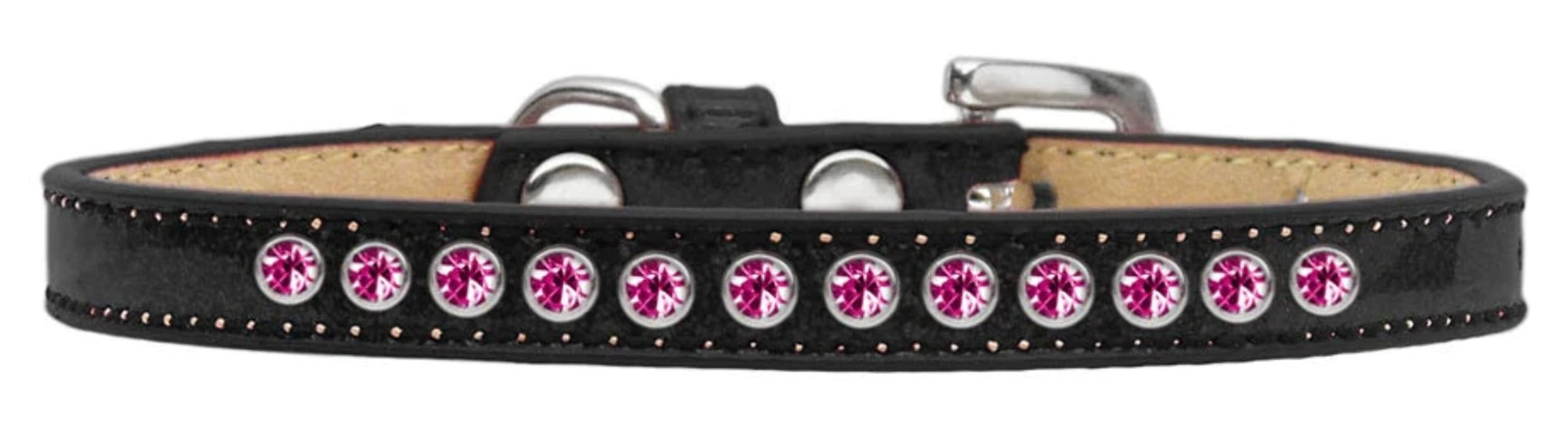 Dog, Puppy & Pet Ice Cream Collar, Bright Pink Crystal Rimsets Pink 8