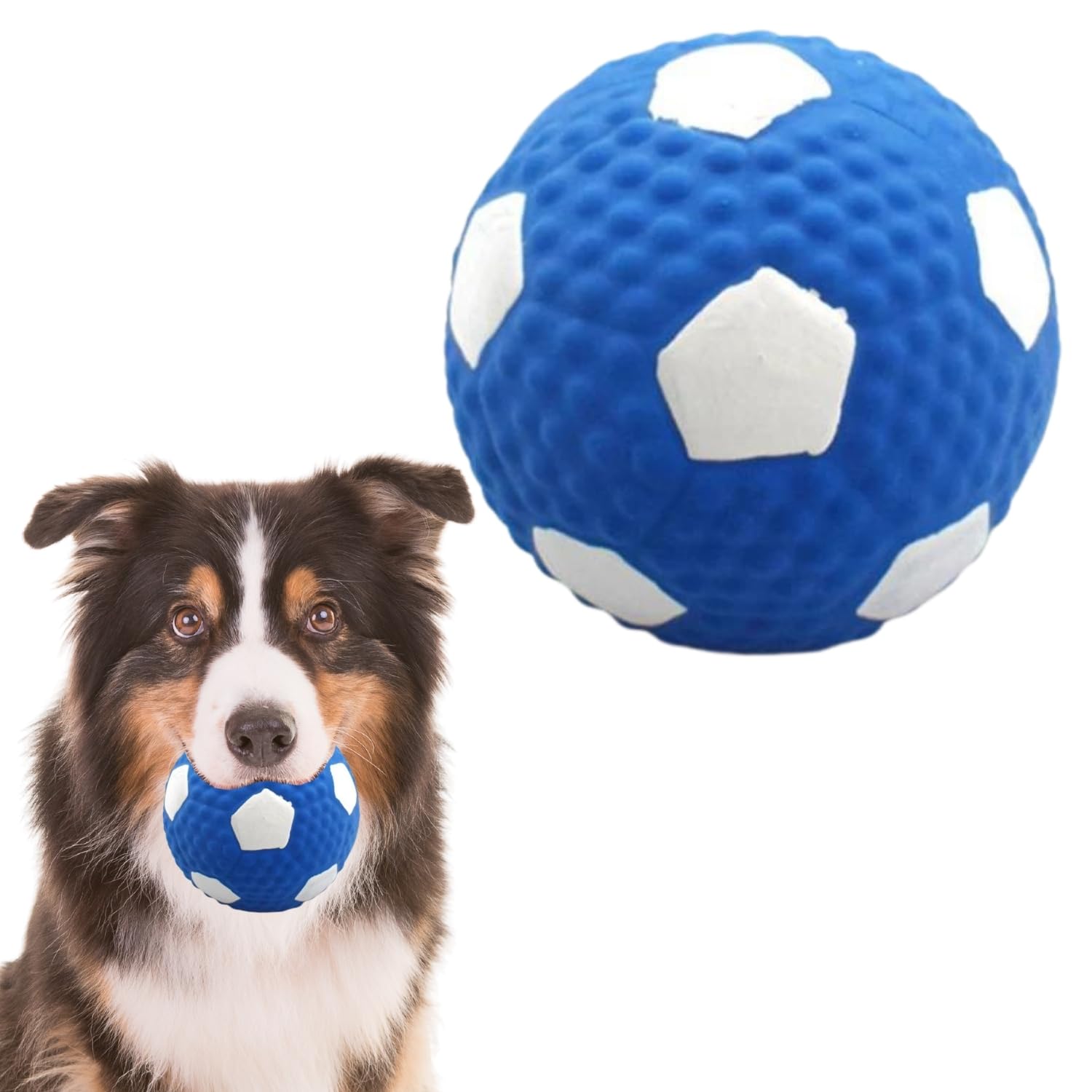 Western Era Checkered Squeak Ball: Durable and Interactive Toy for Dogs and Cats, Promotes Playfulness and Chewing Satisfaction,
