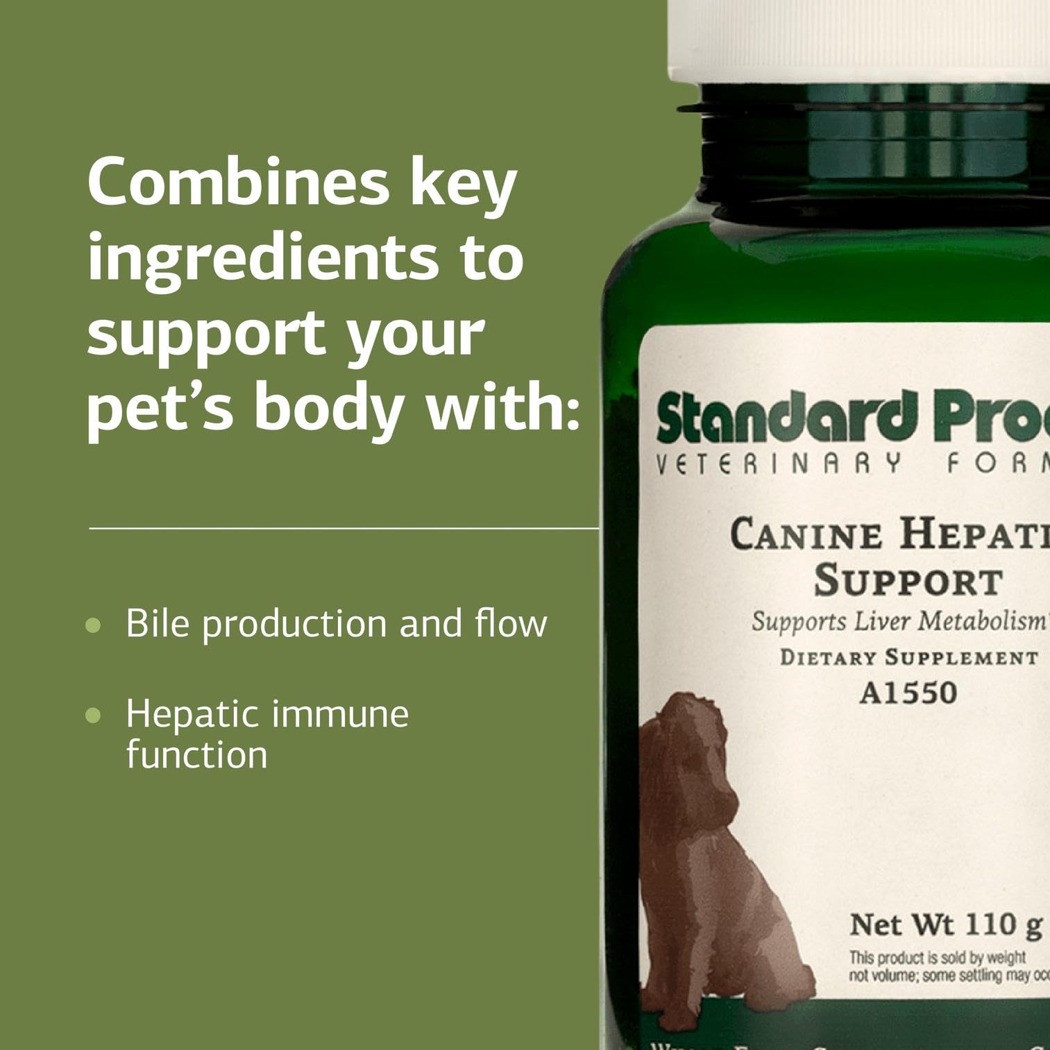 Standard Process Canine Hepatic Support - Dog Supplement to Aid Liver Health - Hepatic Immune Function & Liver Metabolism Suppor