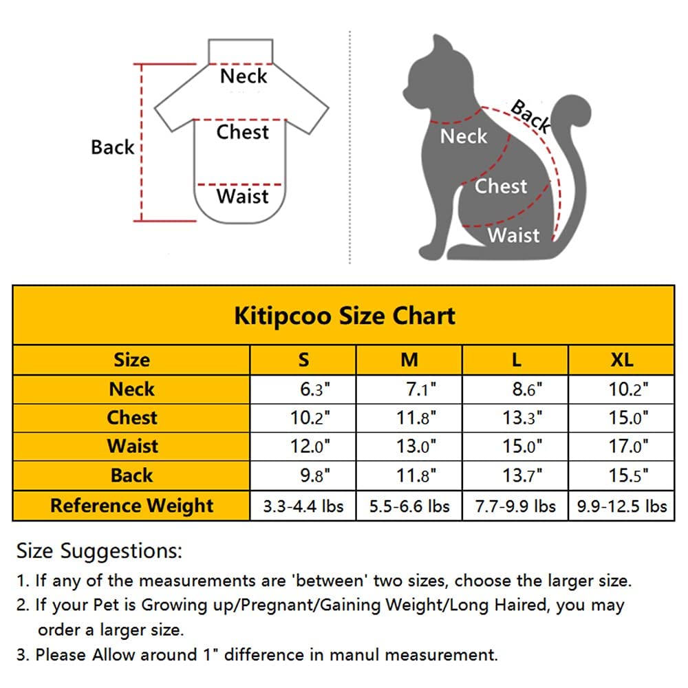Sphynx Hairless Cats Shirt Cotton Cat Turtleneck Sweater Pullover Kitten T-Shirts With Sleeves Cat Pajamas Jumpsuit For Sphynx Cornish Rex, Devon Rex, Peterbald (Small (Pack Of 1), Sky Blue)