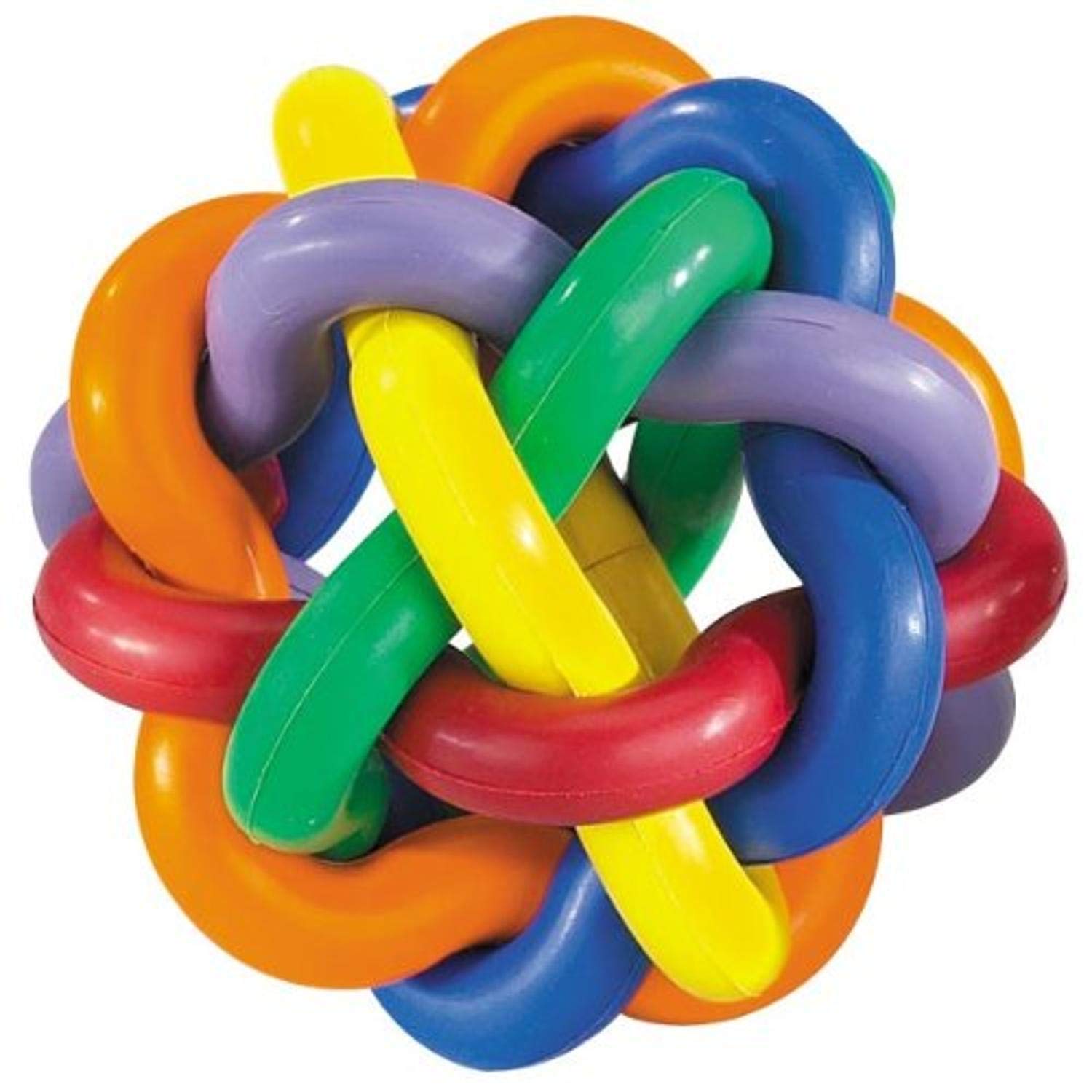 Multi Pet Nobbly Wobbly Dog Rubber Ball-Medium, For Small Breeds