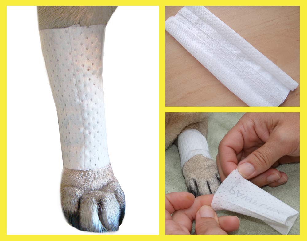 PawFlex Protective Sleeve Tubular Cover - Bandages - for Dogs Cats and Other Pets First Aid Wound Care Comfortable Non-Adhesive