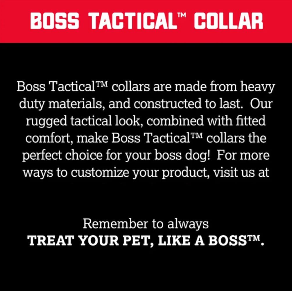 Boss Dog Tactical Collar, Green Camo, Small
