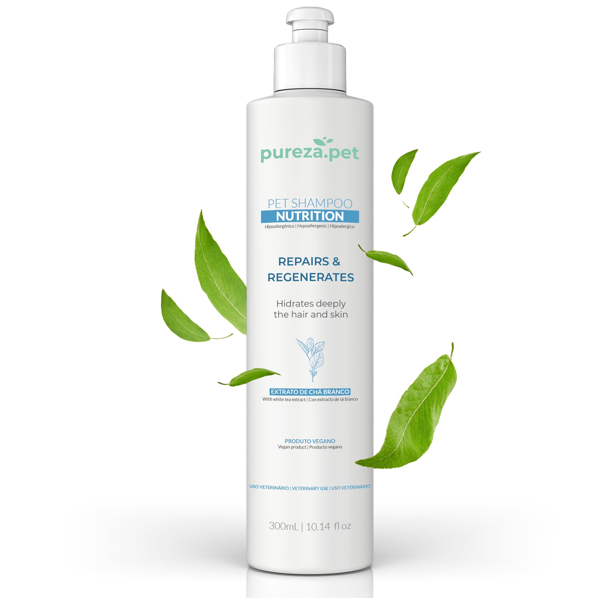 Nutrition Hypoallergenic Shampoo for Pets - Fur Cleanse, Nourishment & Hydration, All Ages Pet Grooming Products, Horse, Cat and