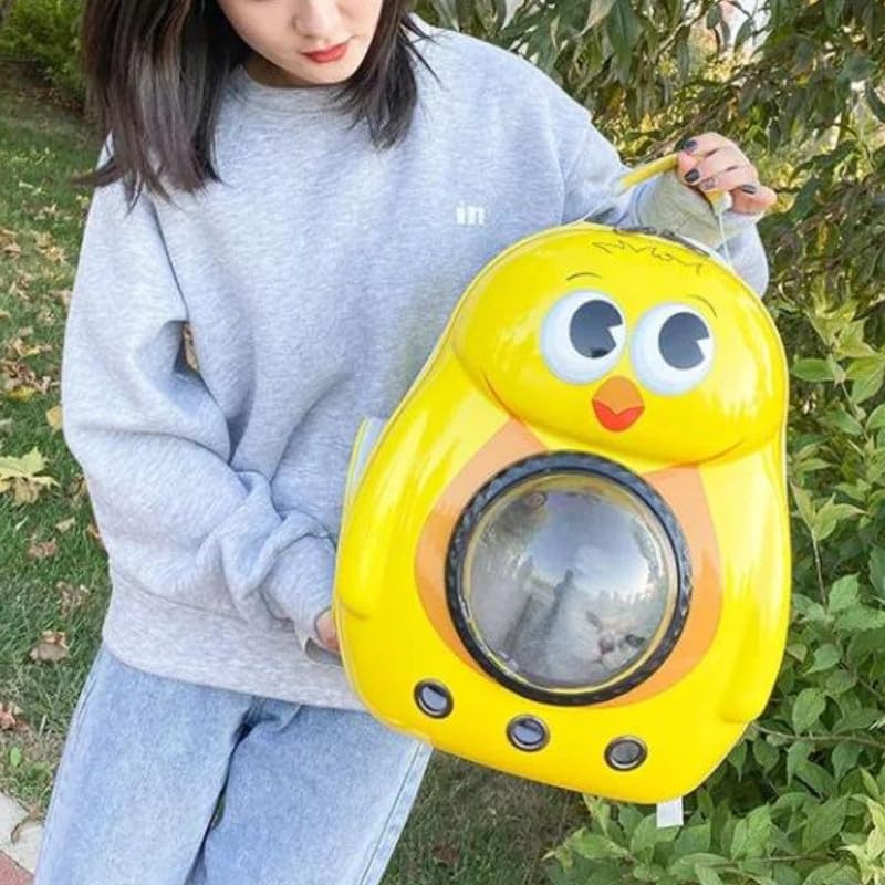 BohoBark Breathable Space Capsule Pet Walking Bag for Cats and Dogs Durable Pet Travel Backpack Pack of 1 Pcs Multicolor