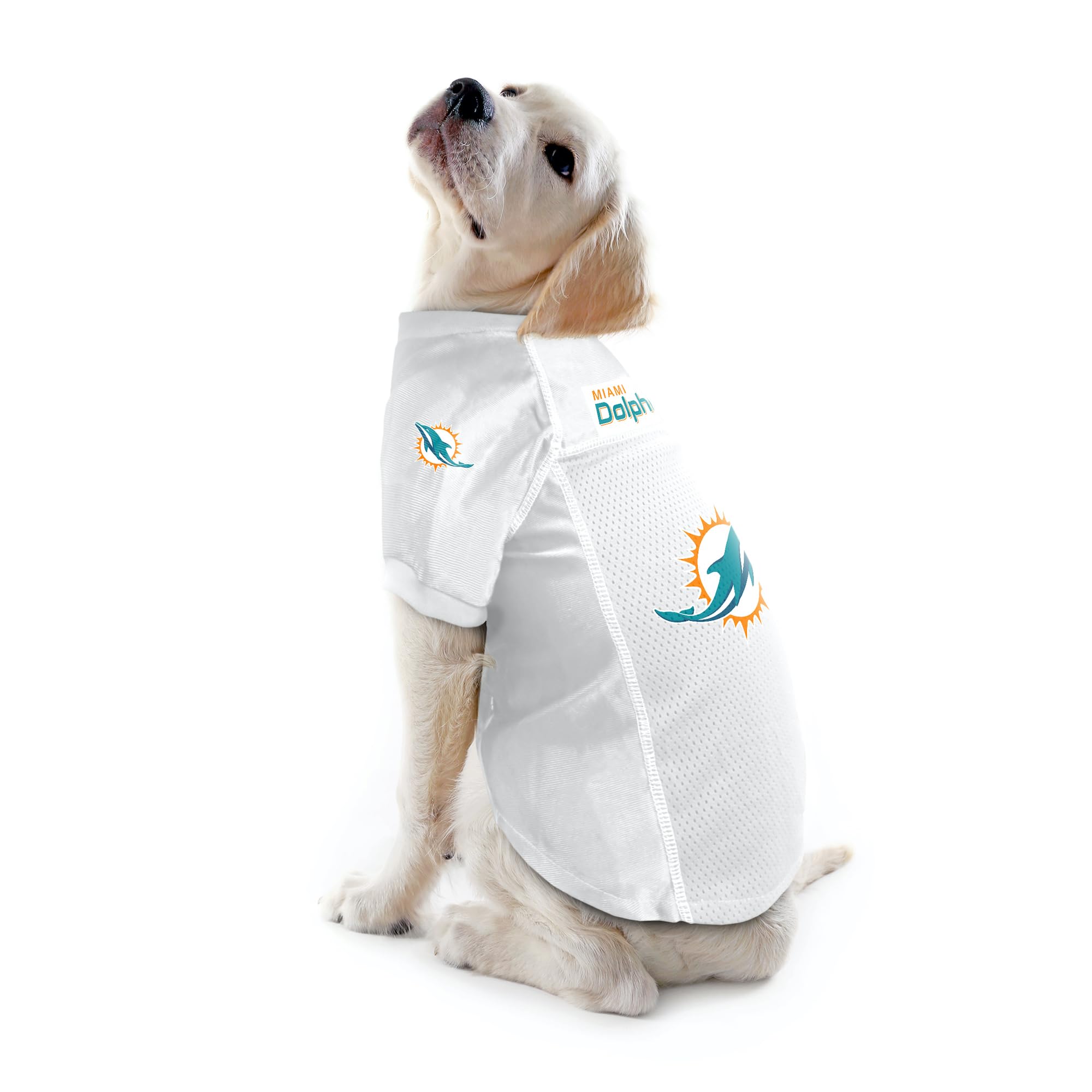 Littlearth Unisex-Adult Nfl Miami Dolphins Basic Pet Jersey, Team Color, Small