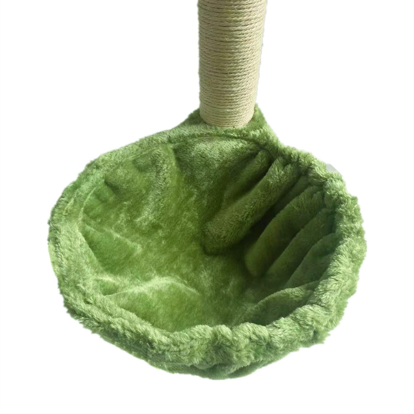 Shengocase 14.6'' Green Nest Basket Lounger Hammock Bed For Cat Tree Tower Replacement, 5-Pack Hanging Toys, Cat Tree Accessorie