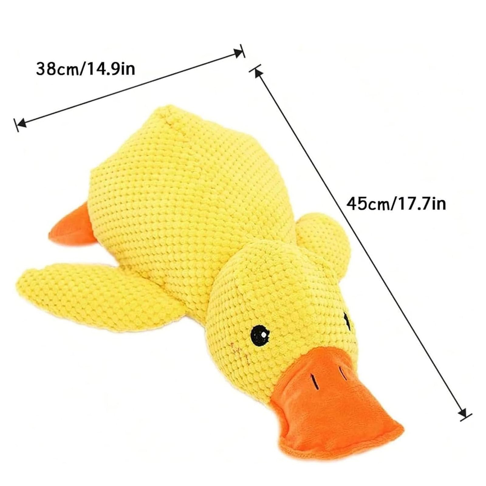 Generic Mellow Dog Calming Duck Toy - Soft Stuffed Quacking Duck for Puppies, Indoor Use, Model: Calming Duck, Color: B