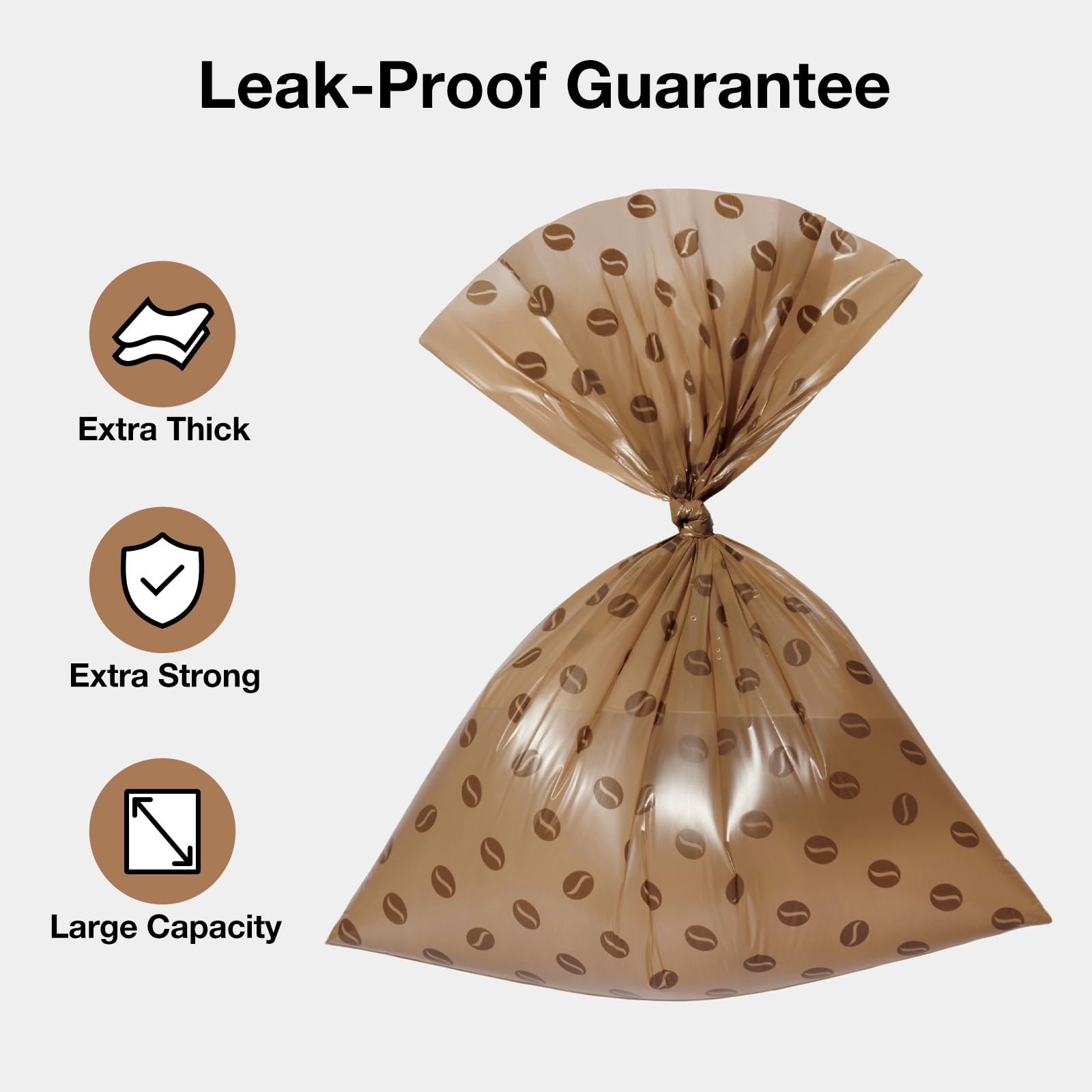 VETRESKA Dog Poop Bags - Coffee Scented, Leak Proof, Extra Thick - 300 Count (20 Refill Rolls)