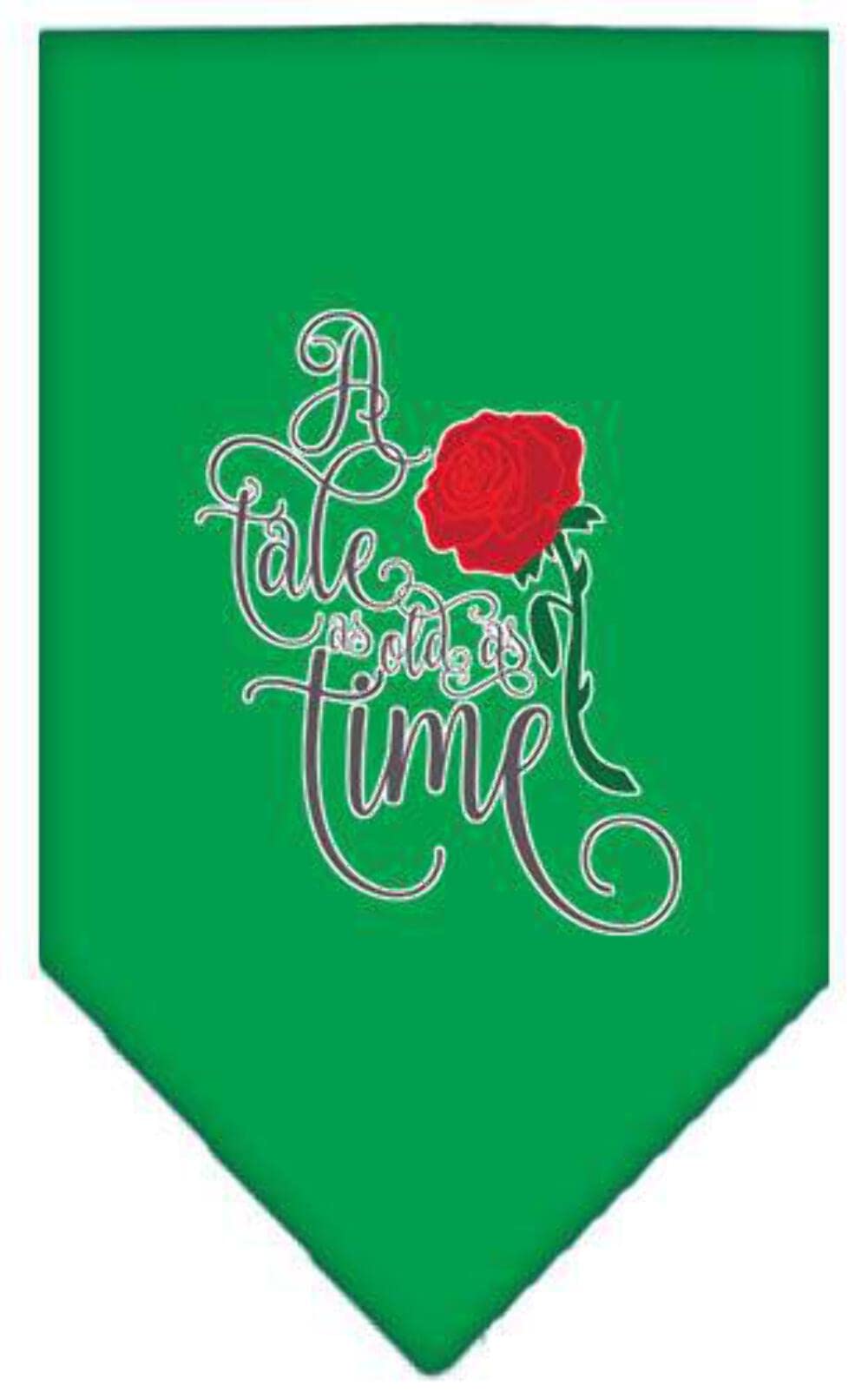 Mirage Pet Product Timeless Tale Screen Print Bandana Red Large