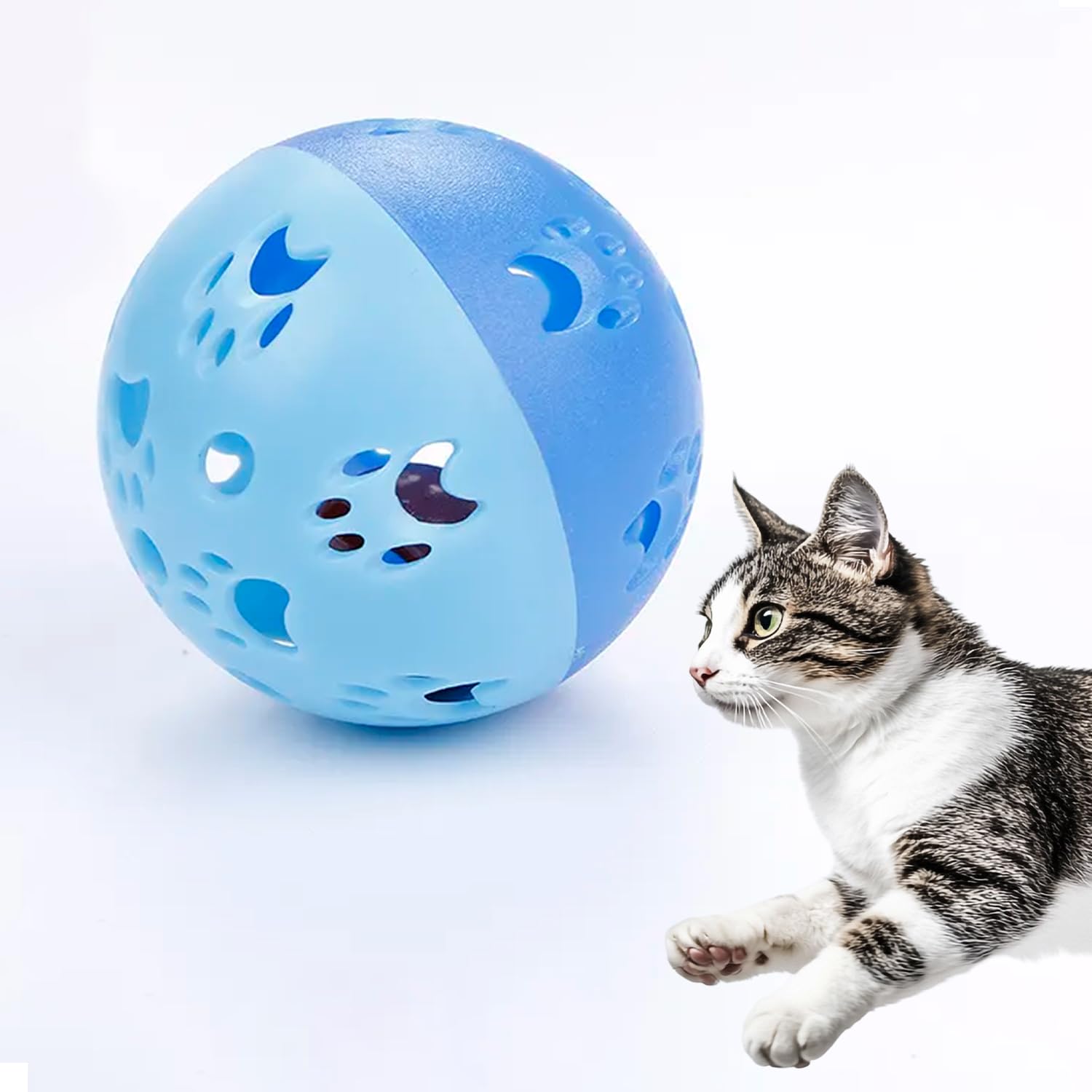 Petbabas Interactive Play Bell Ball For Dogs And Pets |Durable And Attractive 10 Cm Ball |Playing And Attractive Bell Ball For D