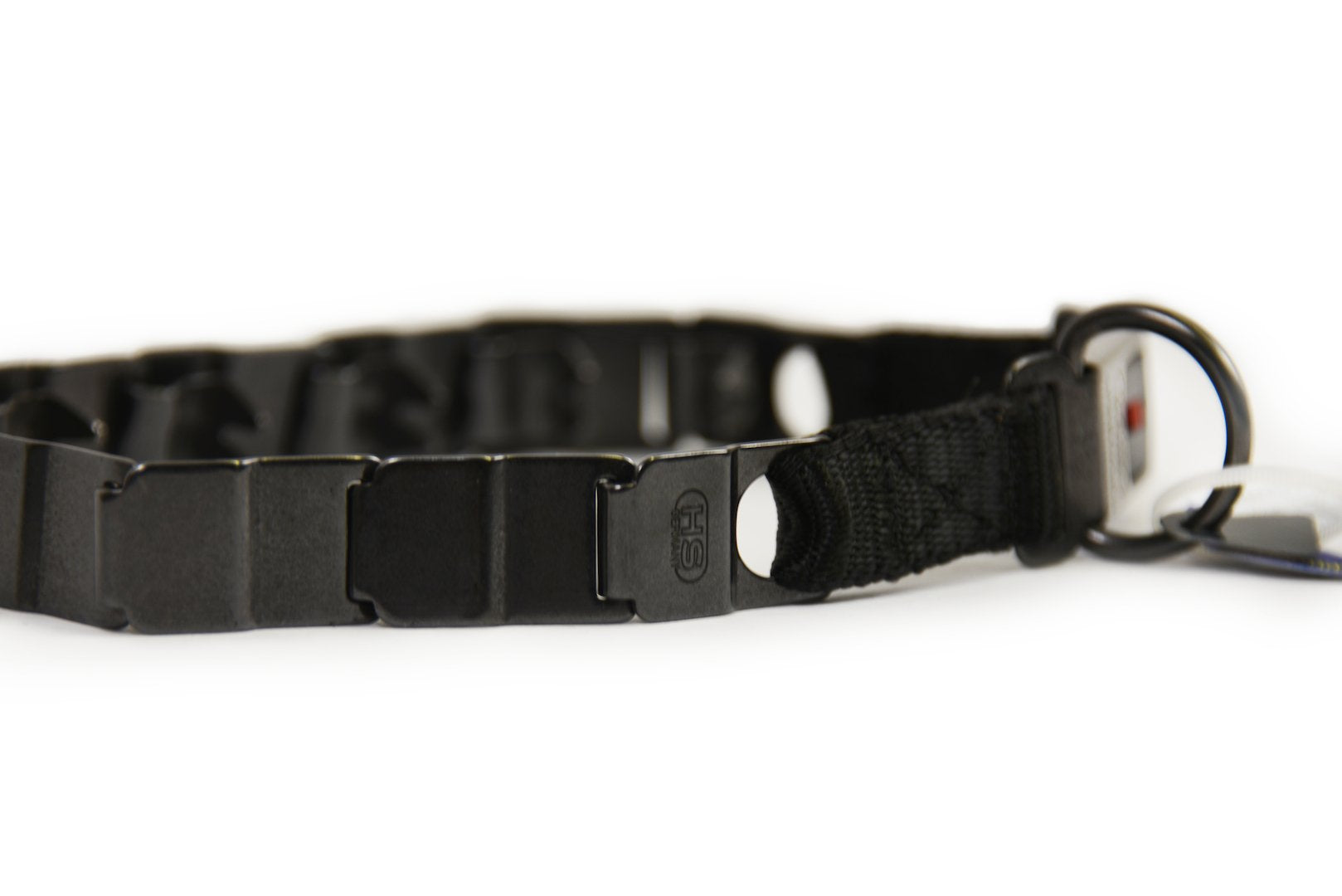 Dean & Tyler Herm Sprenger 24 Black Matt Steel Neck Tech Training Collar with ClicLock Buckle - One Size
