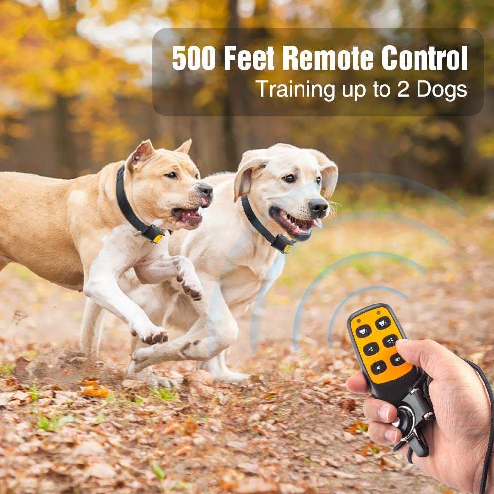 Citronella Dog Collar With Remote, Auto Citronella Bark Collar With Spray Beep Training Modes, Citronella Spray Collar With 3 Spray Levels Rechargeable Effective To Train 2 Dogs