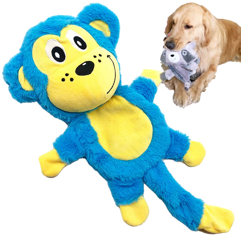 Jalousie Extra-Large Dog Squeaky Toy Interactive Rope Plush Toy for Small Medium Large Breeds Durable Dog Chew Toy (Otter)