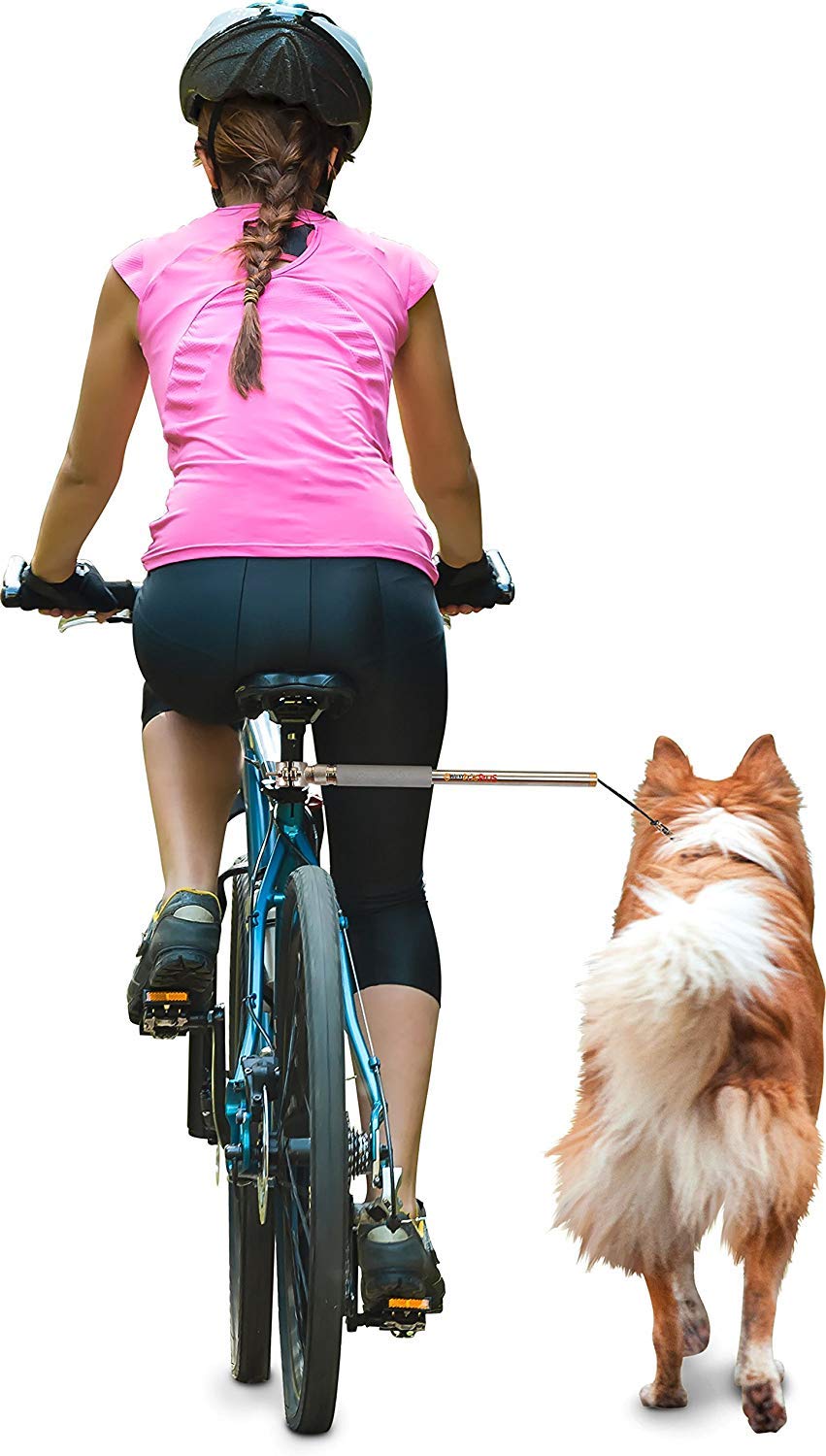 Walky Dog Leash Bike Attachment Plus Leash Hands Free Dog Bicycle Exerciser Leash 550-Lbs Pull Strength Paracord Leash Military Grade