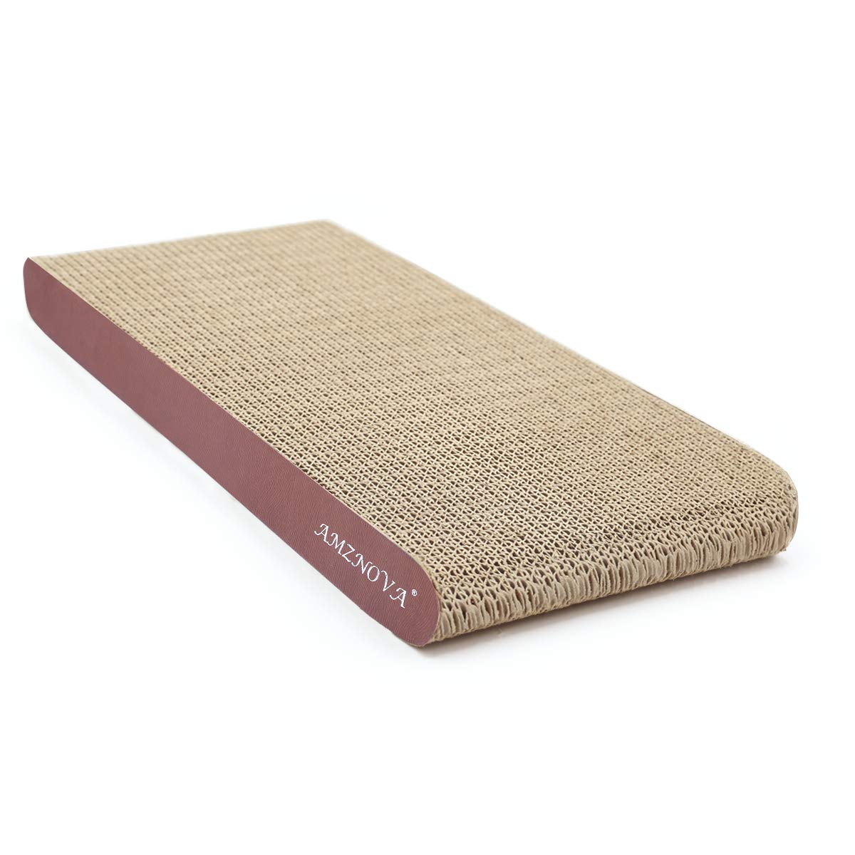 Amznova Durable Flat Cat Scratch Lounge, Colors Series, Narrow, Wood Floor Print