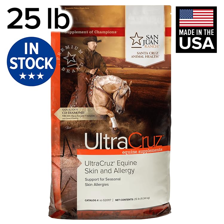 UltraCruz® Equine Skin and Allergy Supplement, 25 lb, Brown, Model sc-520117