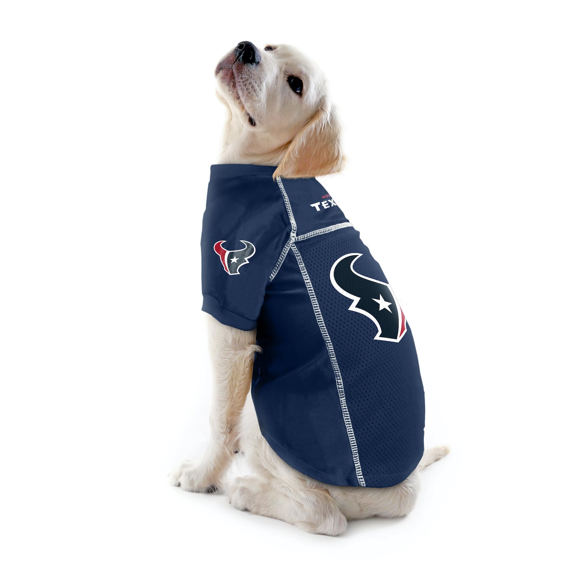 Littlearth Unisex-Adult Nfl Houston Texans Basic Pet Jersey, Team Color, X-Large