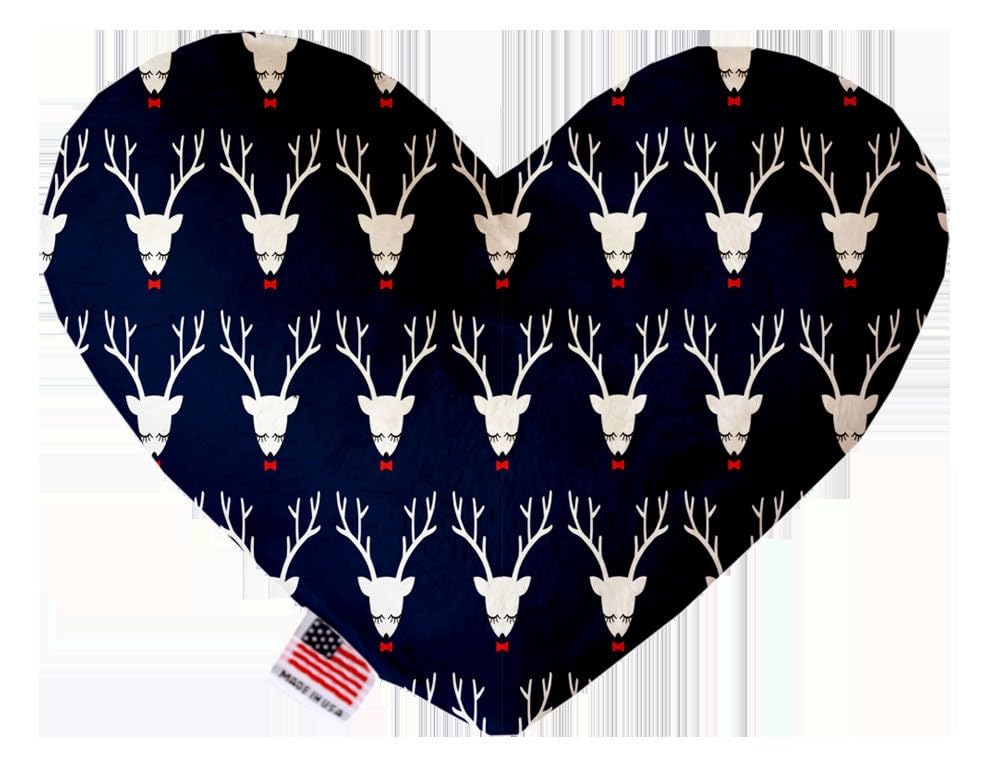 Christmas Pet and Dog Plush Heart or Bone Toy, "Classy Christmas Group" (Available in different sizes and 6 different patterns!) All The Presents 6" Plush Bone