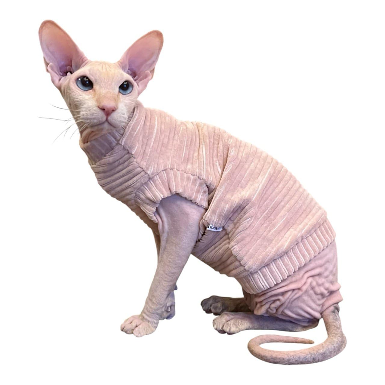 Kotomoda Cat'S T-Shirt Corduroy For Sphynx And Naked Cats, Cat Onsie, Cat Body Suit, Cat Suit, Cat Clothing, Cat Coat, Kitten Ba
