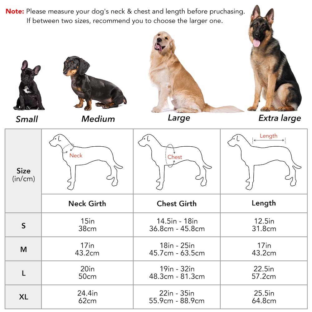 Ezierfy Reflective Dog Raincoats - Adjustable Waterproof Pet Rain Coat Jacket, Lightweight Dog Hooded Rain Slicker Poncho For Small To X- Large Dogs And Puppies (Red, Small)